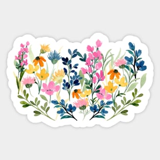 Colorful Wild Flower Field Sticker